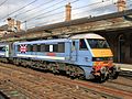 Greater Anglia Class 90 in Diamond Jubille livery at Ipswich