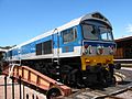Foster Yeoman Class 59 diesel on the turntable at Minehead