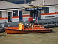 E-07 Hurly Burley, the prototype MkII version of the E Class at Tower Lifeboat Station in London