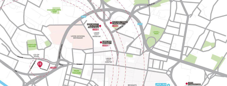 Leeds for International students university exchange court