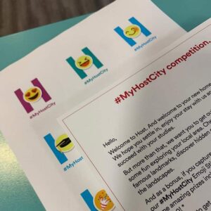 myhostcity postcard and sticker shot