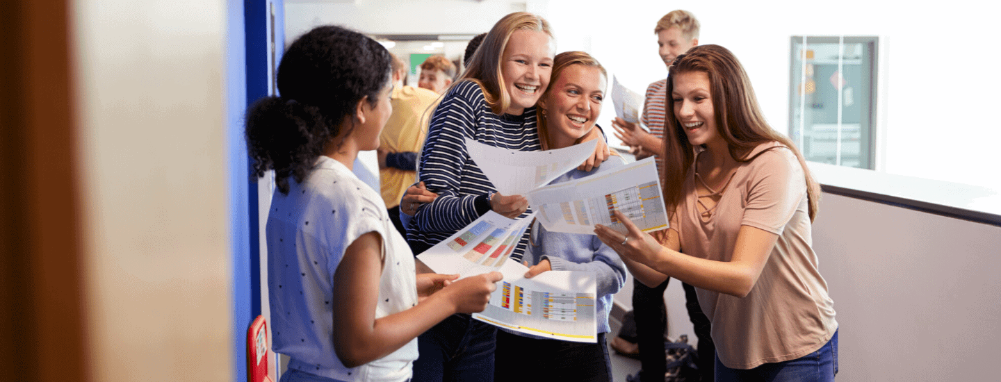 Results Day Students get results